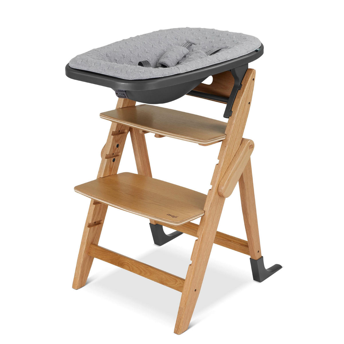 BEBI NOSILJKA ZA HRANILICU  Yippy  - tamnosiva/siva, Osnovno, tekstil/plastika (67/22/44cm) - moji