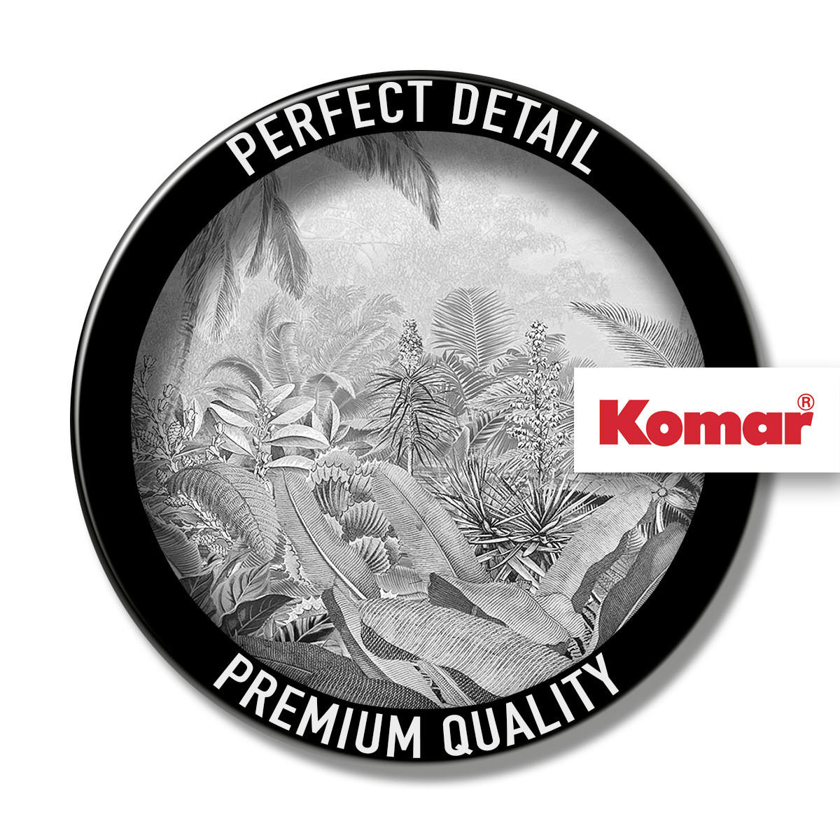 NON WOVEN-TAPET 100/250 cm  - vit/svart, Basics (100/250cm) - Komar