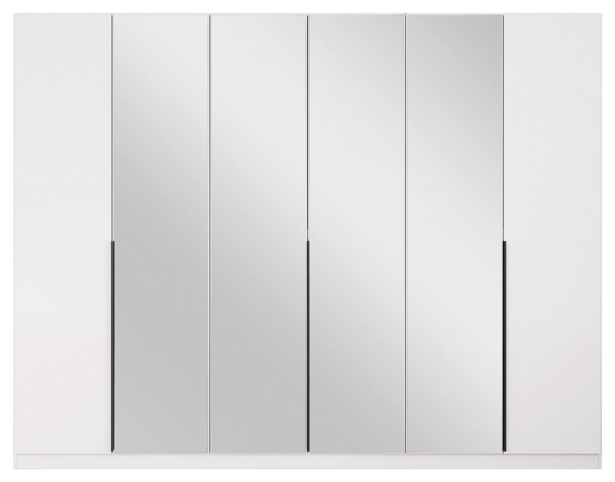 DREHTÜRENSCHRANK in Weiss  - Weiss, Modern, Holzwerkstoff/Metall (271/210/54cm) - Rauch Möbel