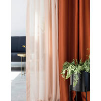 Material Perdele Și Draperii transparent  - roz aprins, Basics, textil (45/140cm)
