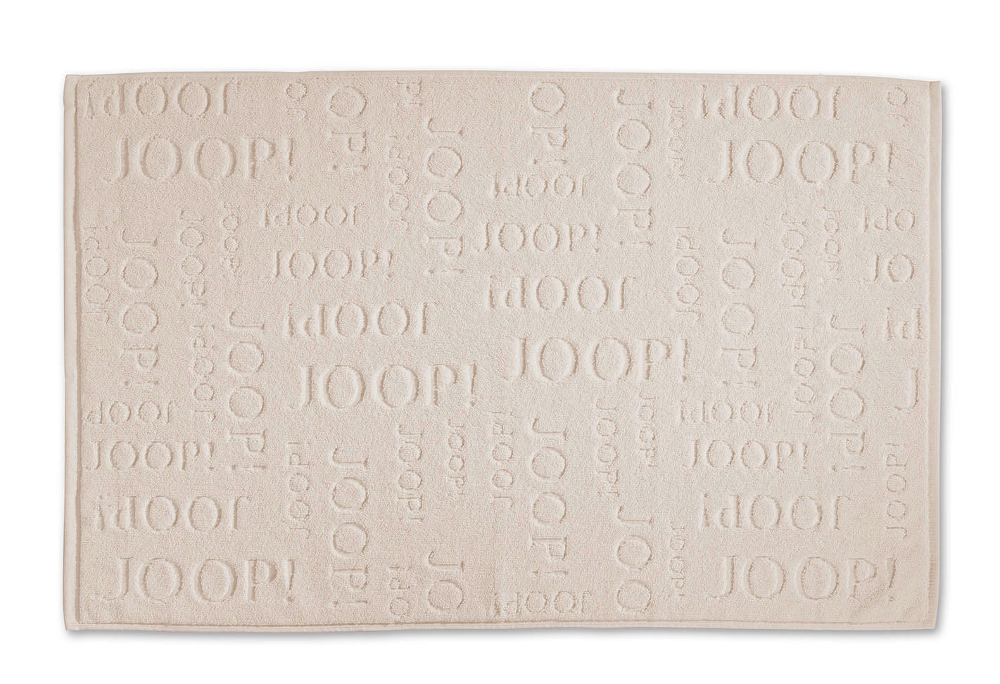 Joop! Badteppich Repeat Sand, Beige 65x115 cm