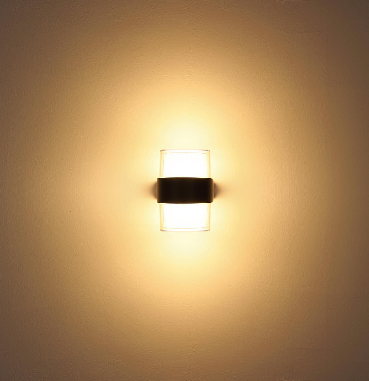 AUßENLEUCHTE 9,6/6 cm   - Klar/Anthrazit, Design, Kunststoff/Metall (9,6/6cm) - Globo