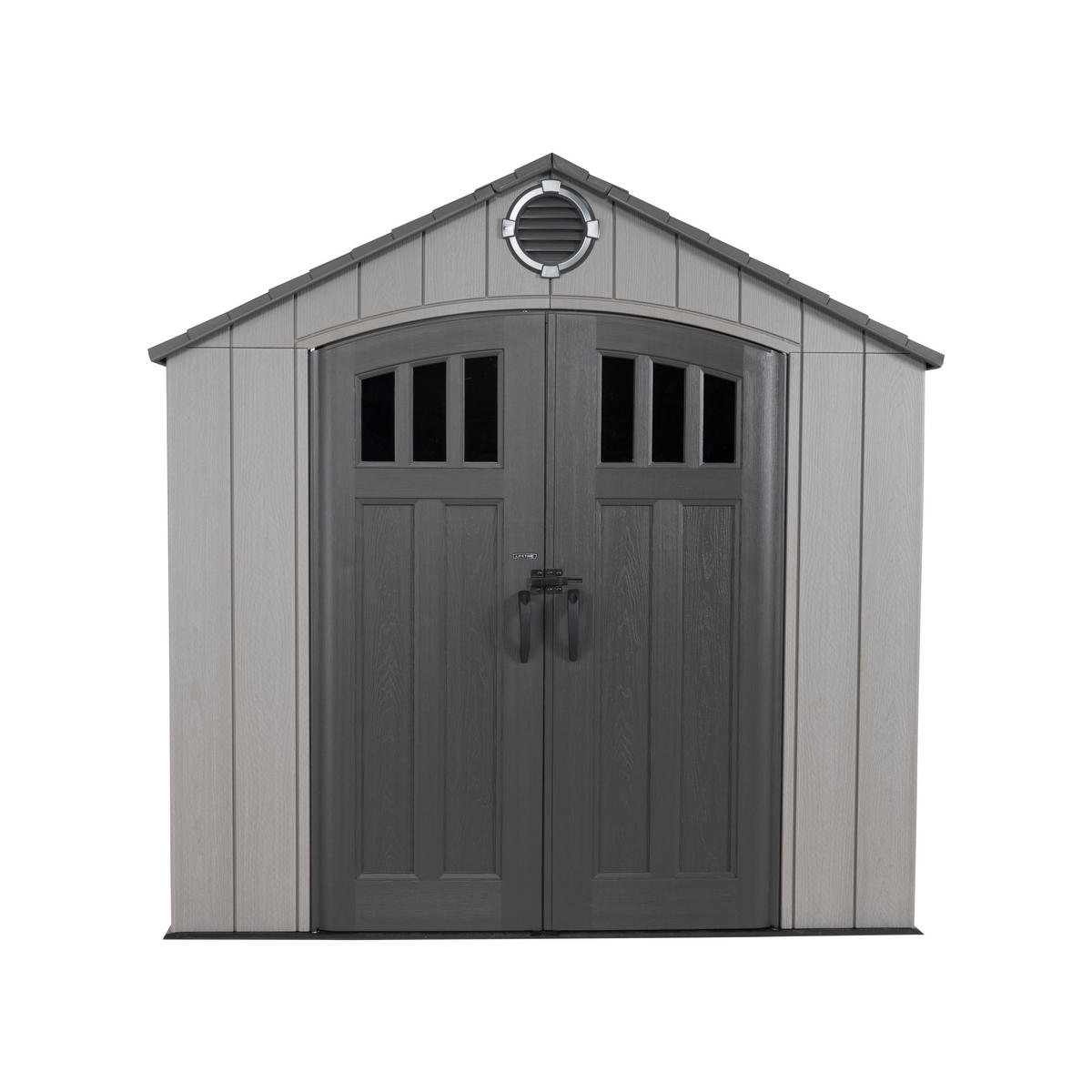 GERÄTEHAUS 244/244/305 cm  - Grau, Basics, Kunststoff (244/244/305cm) - Ambia Garden