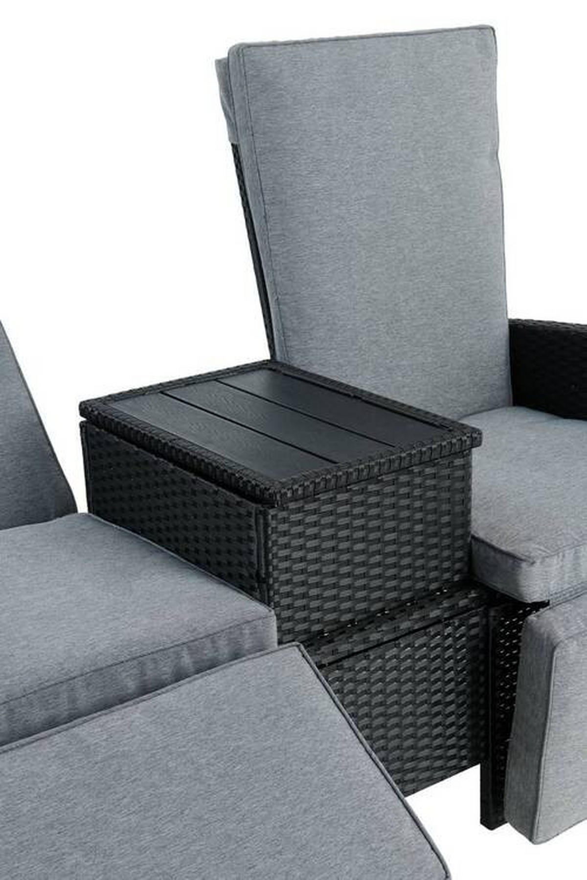BALKONSET  - Grau, MODERN, Kunststoff/Metall (141/59/109cm) - Ambia Garden