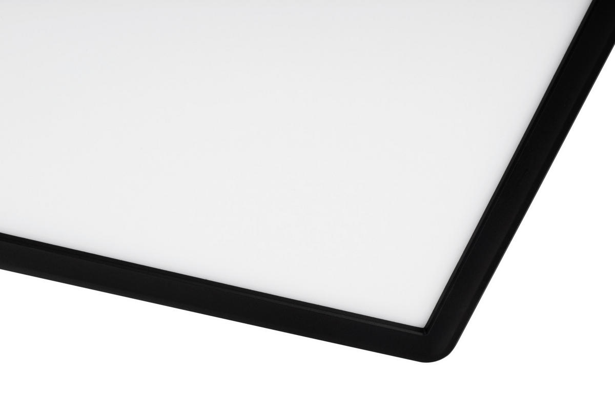 STROPNÍ LED SVÍTIDLO, 42/42/2,9 cm - černá, Basics, plast (42/42/2,9cm) - Novel