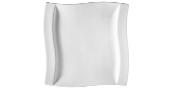SERVIERPLATTE Swing   29,5/31 cm   - Weiß, Basics, Keramik (29,5/31cm) - Novel