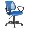 JUGENDDREHSTUHL Blau  - Blau/Schwarz, Basics, Kunststoff (58/75-92/45cm) - MID.YOU