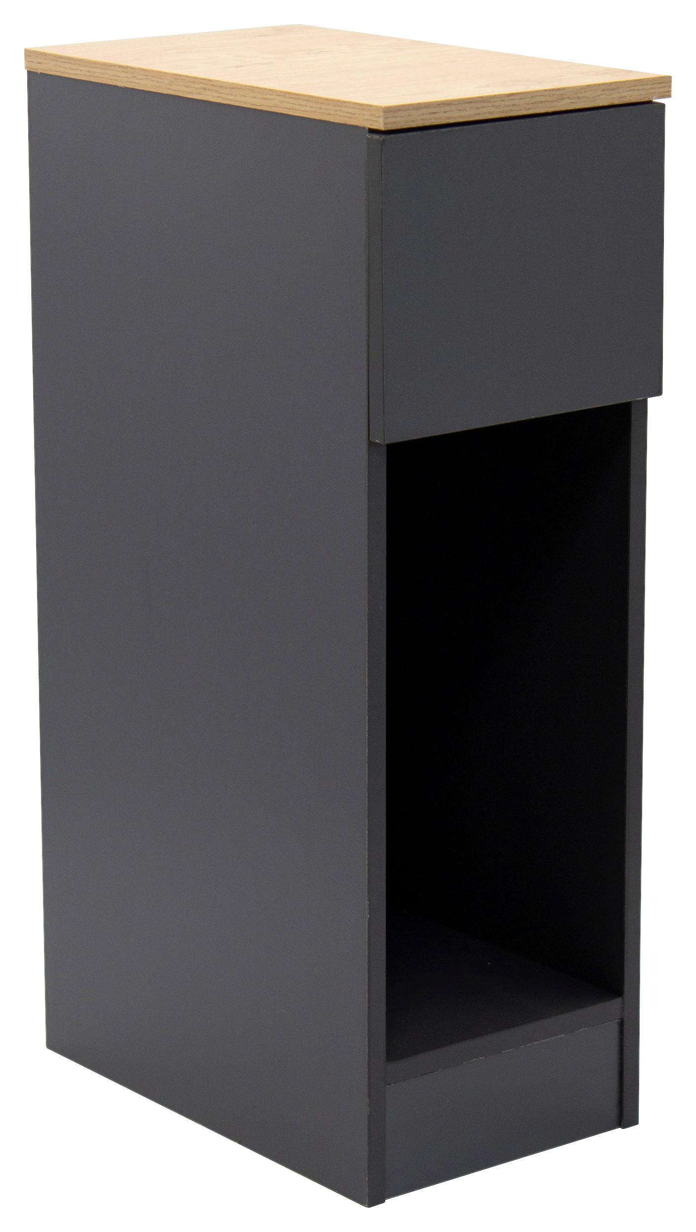 Boxxx Nachtschrank Anthrazit, Eiche Artisan 19.6x60x33 cm