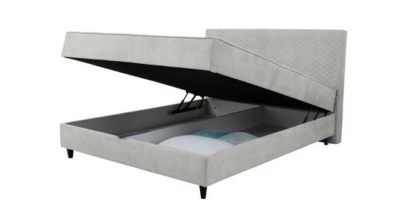 BOXBETT 120/200 cm  in Naturfarben  - Schwarz/Naturfarben, KONVENTIONELL, Kunststoff/Textil (120/200cm) - Carryhome