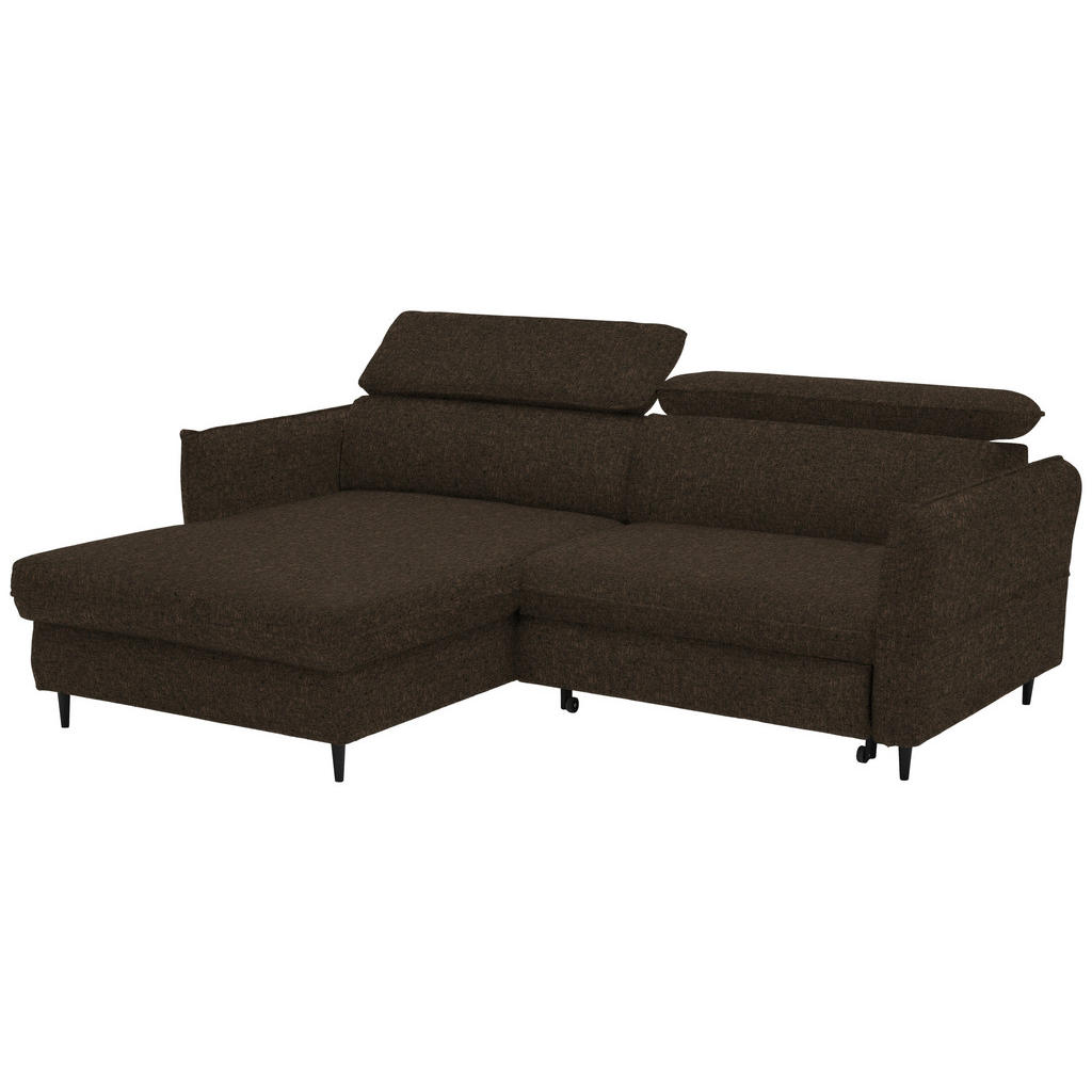 Thumbnail - Stylife Ecksofa, Dunkelbraun, Textil, Buche, Hartholz, 3-Sitzer, L-Form, links montierbar, rechts montierbar, 232x185 cm...