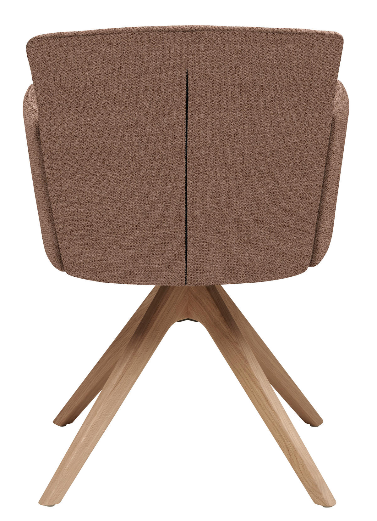 ARMLEHNSTUHL in Holz, Textil Altrosa, Wildeiche  - Wildeiche/Altrosa, Design, Holz/Textil (58/83/62cm) - Venjakob