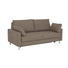 SCHLAFSOFA Webstoff Beige, Braun - Chromfarben/Beige, KONVENTIONELL, Textil/Metall (186/90/95cm)