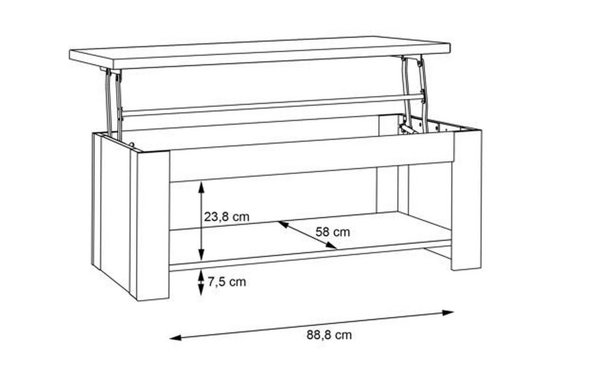 MĂSUȚĂ DE CAFEA   - Design (110/45,2/65cm) - Cantus