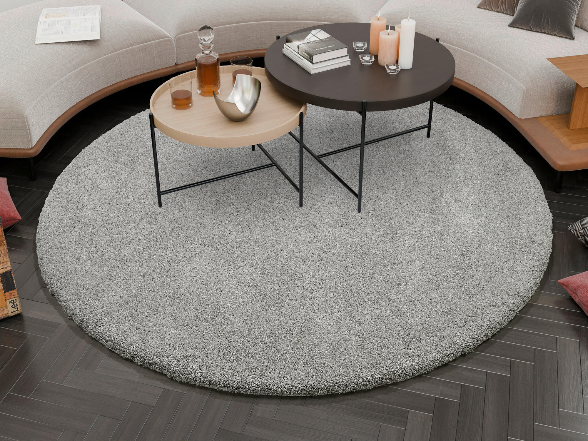 HOCHFLORTEPPICH 200 cm Longo Grau  - Grau, Basics, Textil (200cm) - Novel