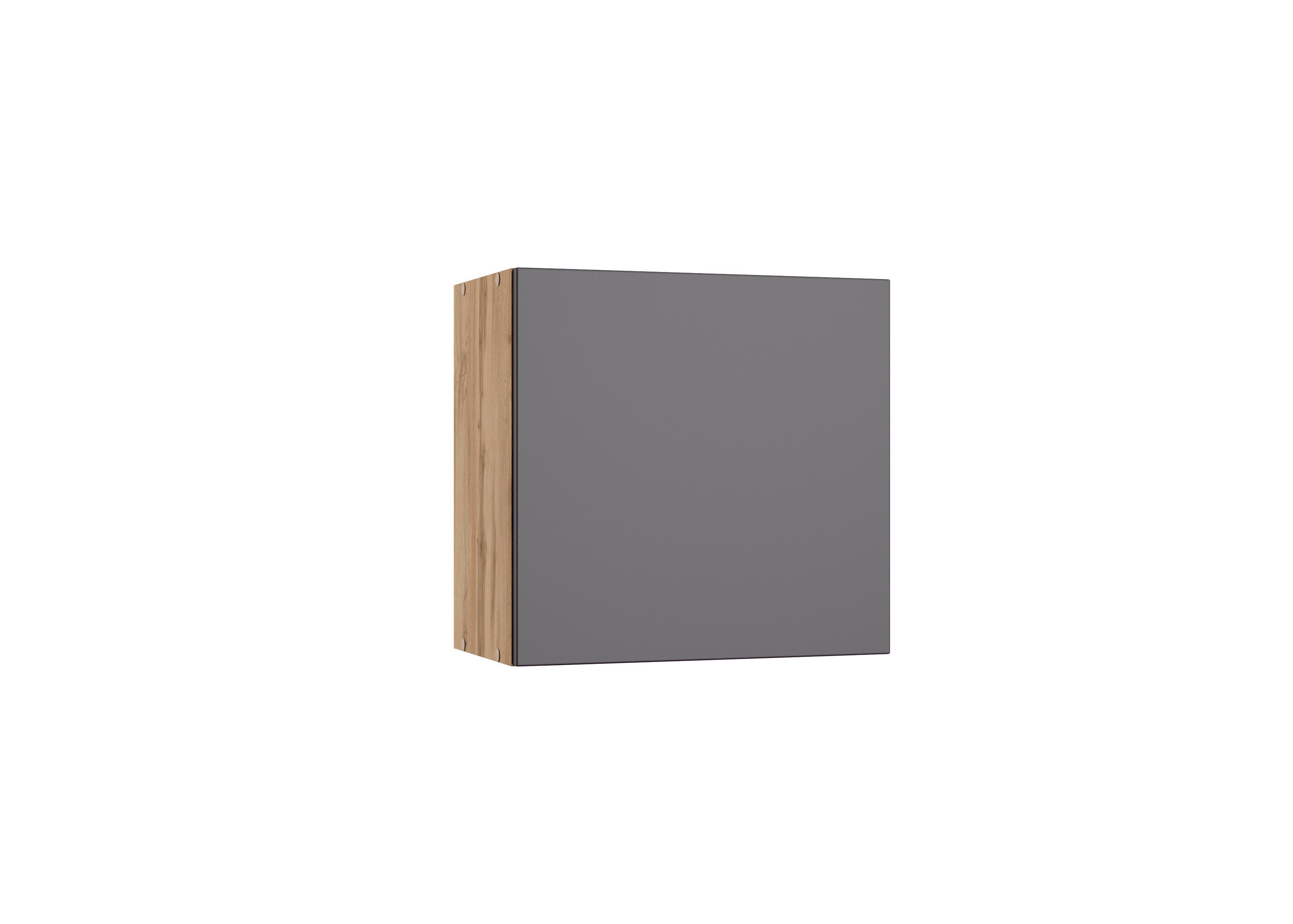 Küchenoberschrank Turin B:60cm Grau/Eiche Dekor