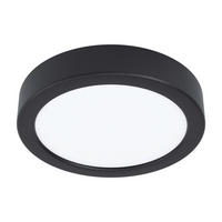 LED-DECKENLEUCHTE Fueva 16/2,8 cm   - Schwarz/Weiß, Basics, Kunststoff/Metall (16/2,8cm) - Novel