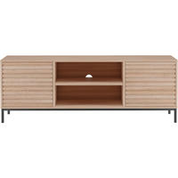 LOWBOARD  140/50/40 cm  stehend  - Schwarz/Naturfarben, Design, Holzwerkstoff/Metall (140/50/40cm) - MID.YOU