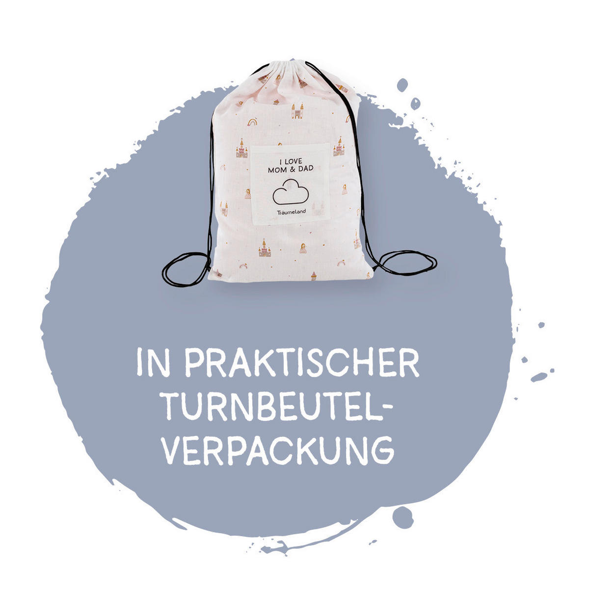 BABYBETTWÄSCHE 100/135 cm  - Rosa/Weiß, Basics, Textil (100/135cm) - Träumeland