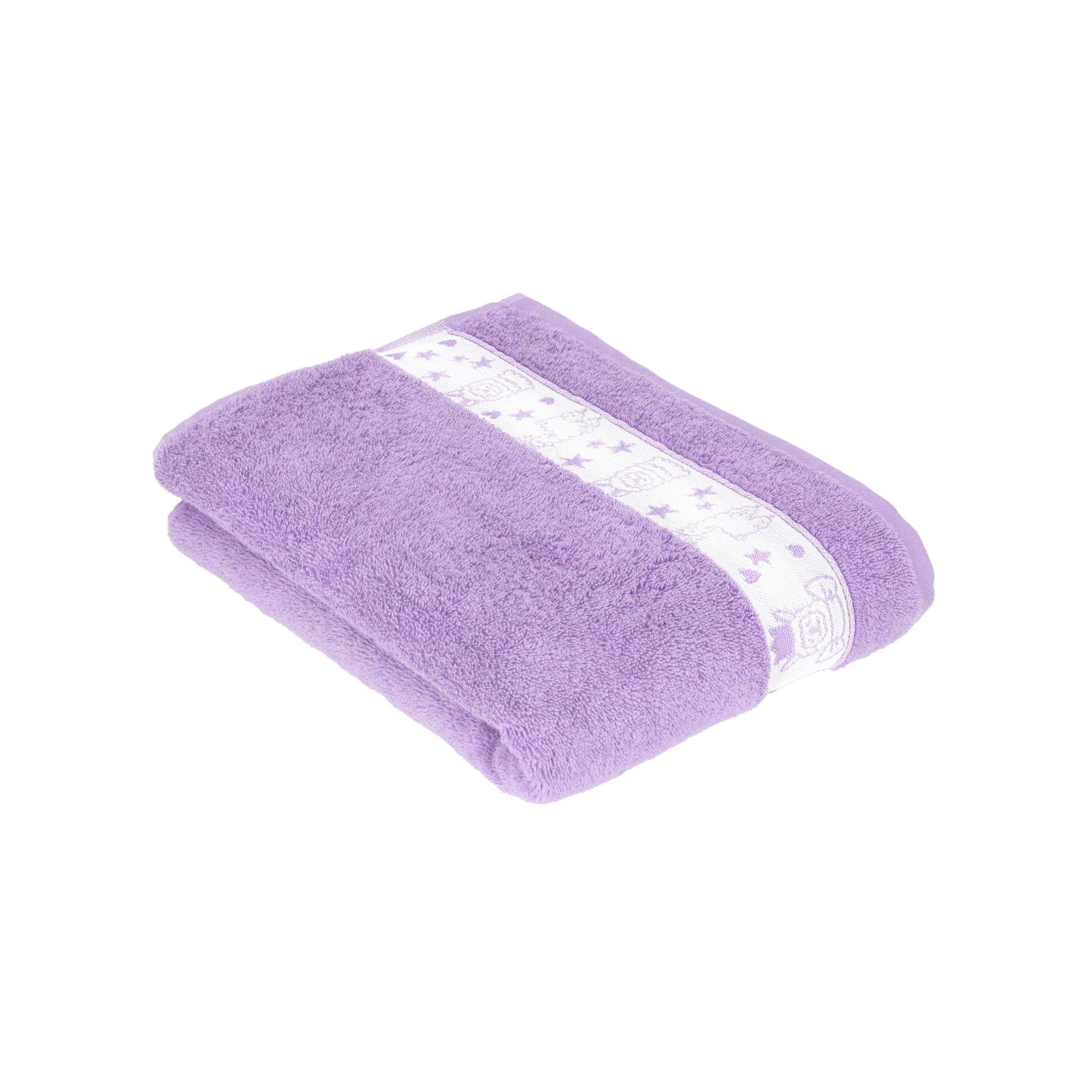 DUSCHTUCH 67/140 cm Lama Queen  - Violett, Basics, Textil (67/140cm) - Vossen