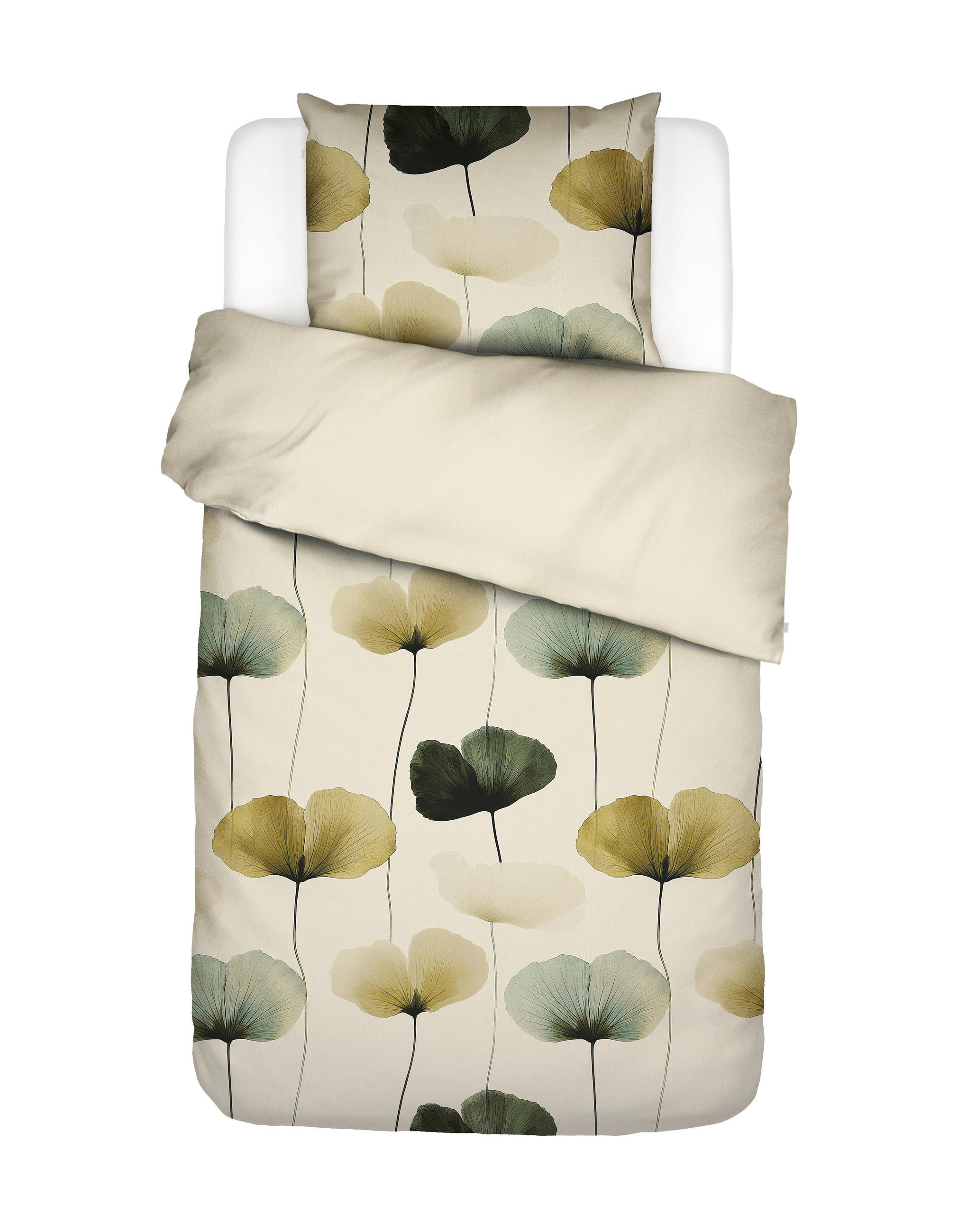 POSTELJNINA 135/200 cm saten zelena  - zelena, Konvencionalno, tekstil (135/200cm) - Essenza