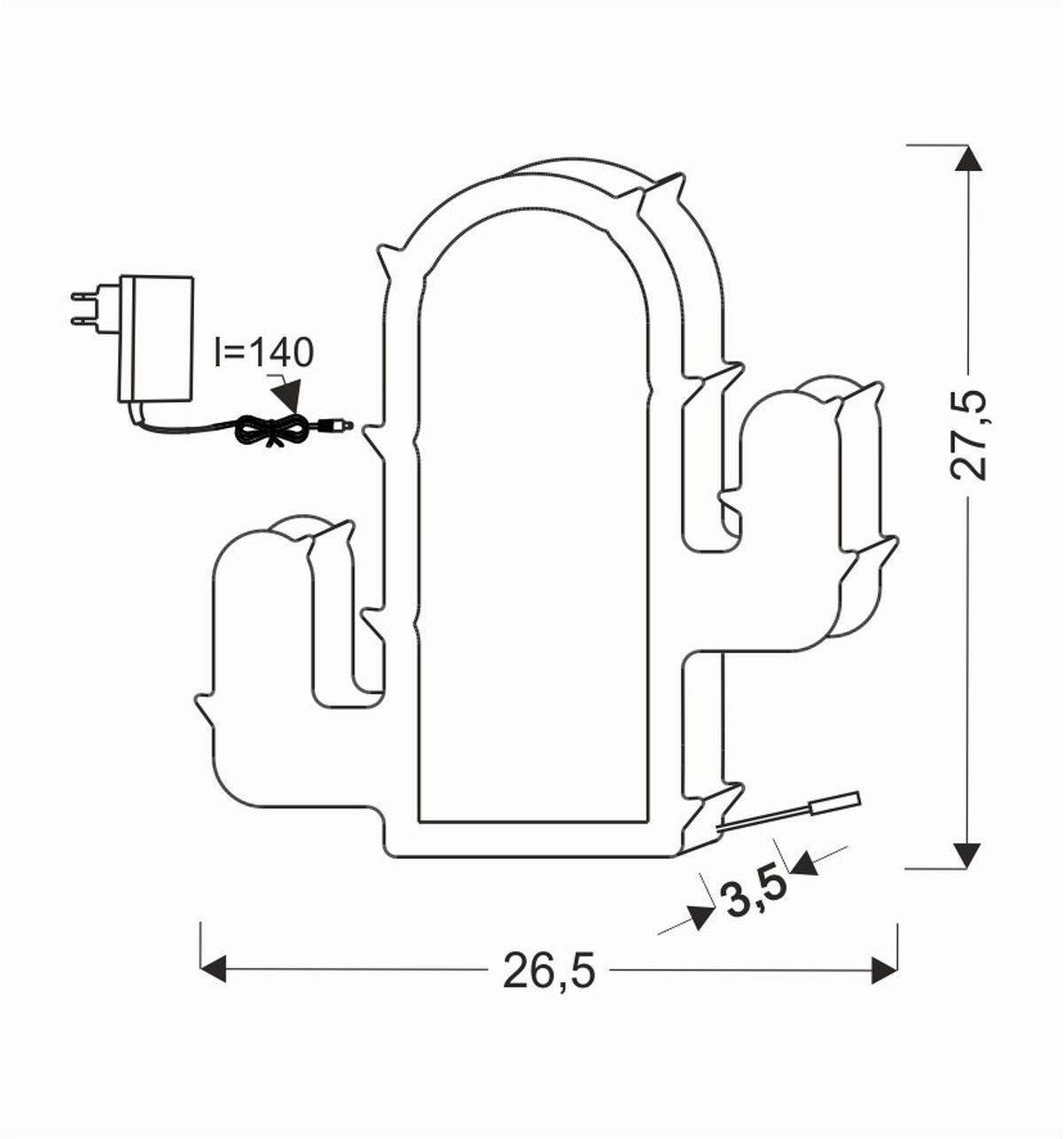 BORDSLAMPA FÖR BARN - grön, Basics, trämaterial/plast (26.5/3.5/27.5cm)