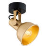 WANDLEUCHTE Argon Lenora 20/15/11 cm   - Goldfarben/Schwarz, KONVENTIONELL, Metall (20/15/11cm)