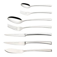 BESTECKSET 42-teilig Edelstahl  - Silberfarben/Silbereichenfarben, Trend, Metall - Echtwerk