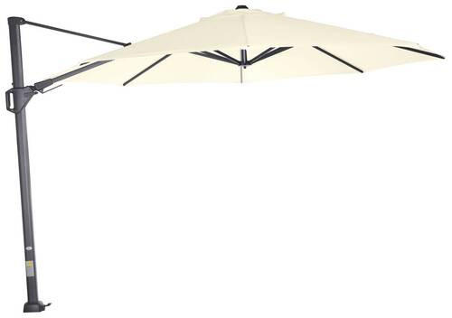 AMPELSCHIRM  350/350 cm  - Anthrazit/Creme, KONVENTIONELL, Textil/Metall (350/350cm) - Siena Garden
