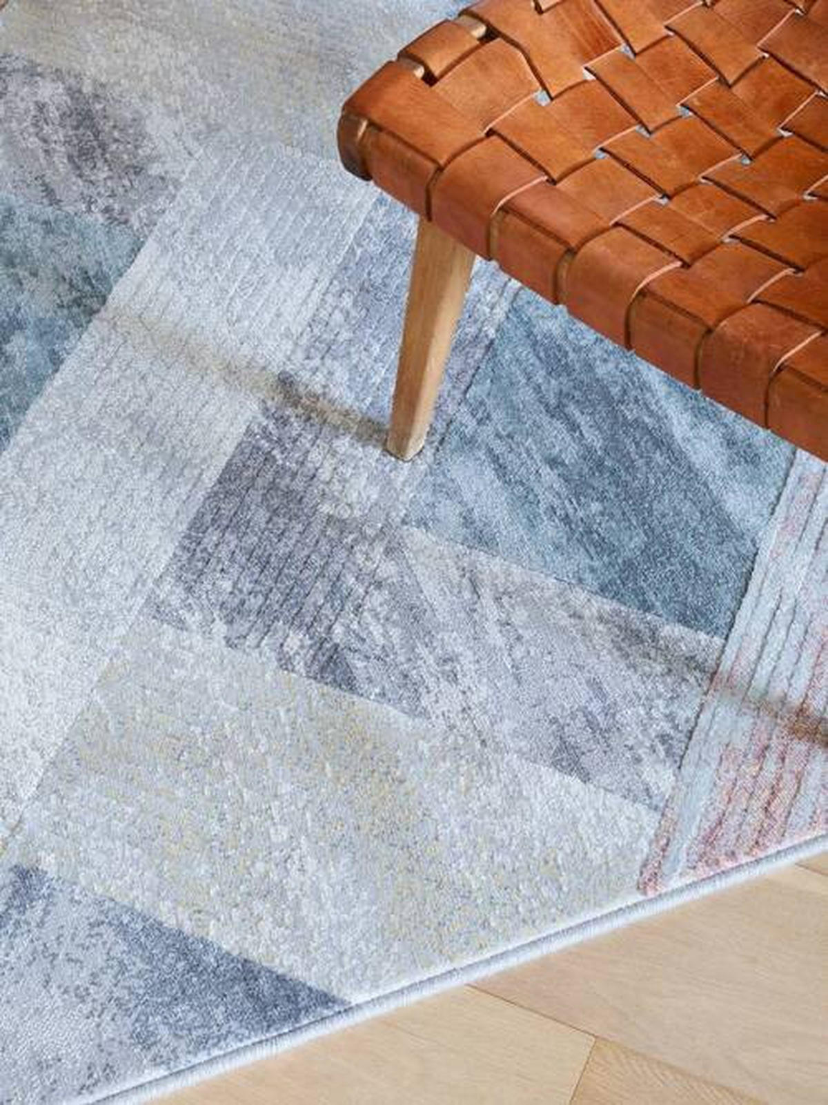 WEBTEPPICH 60/110 cm Catania Hellgrau, Beige  - Beige/Hellgrau, KONVENTIONELL, Textil (60/110cm) - Novel