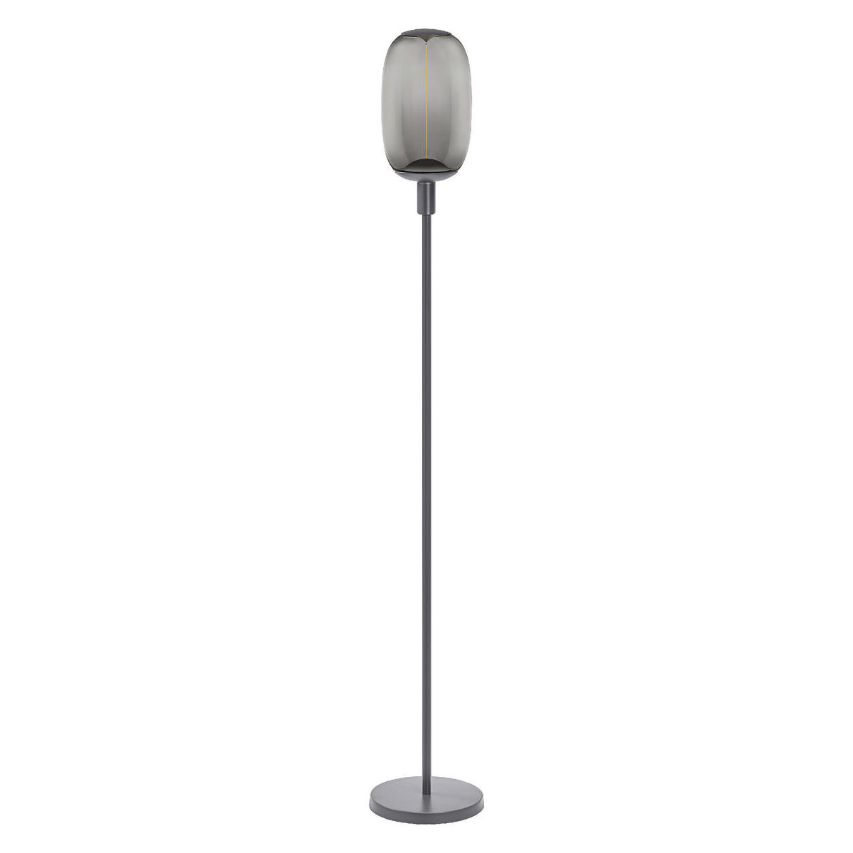 STEHLEUCHTE 26/146 cm    - Dunkelgrau, Basics, Metall (26/146cm) - Osram