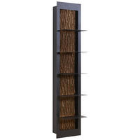 REGAL  38,5/181/29 cm Anthrazit, Eichefarben  - Eichefarben/Anthrazit, Natur, Holz/Metall (38,5/181/29cm) - Valnatura
