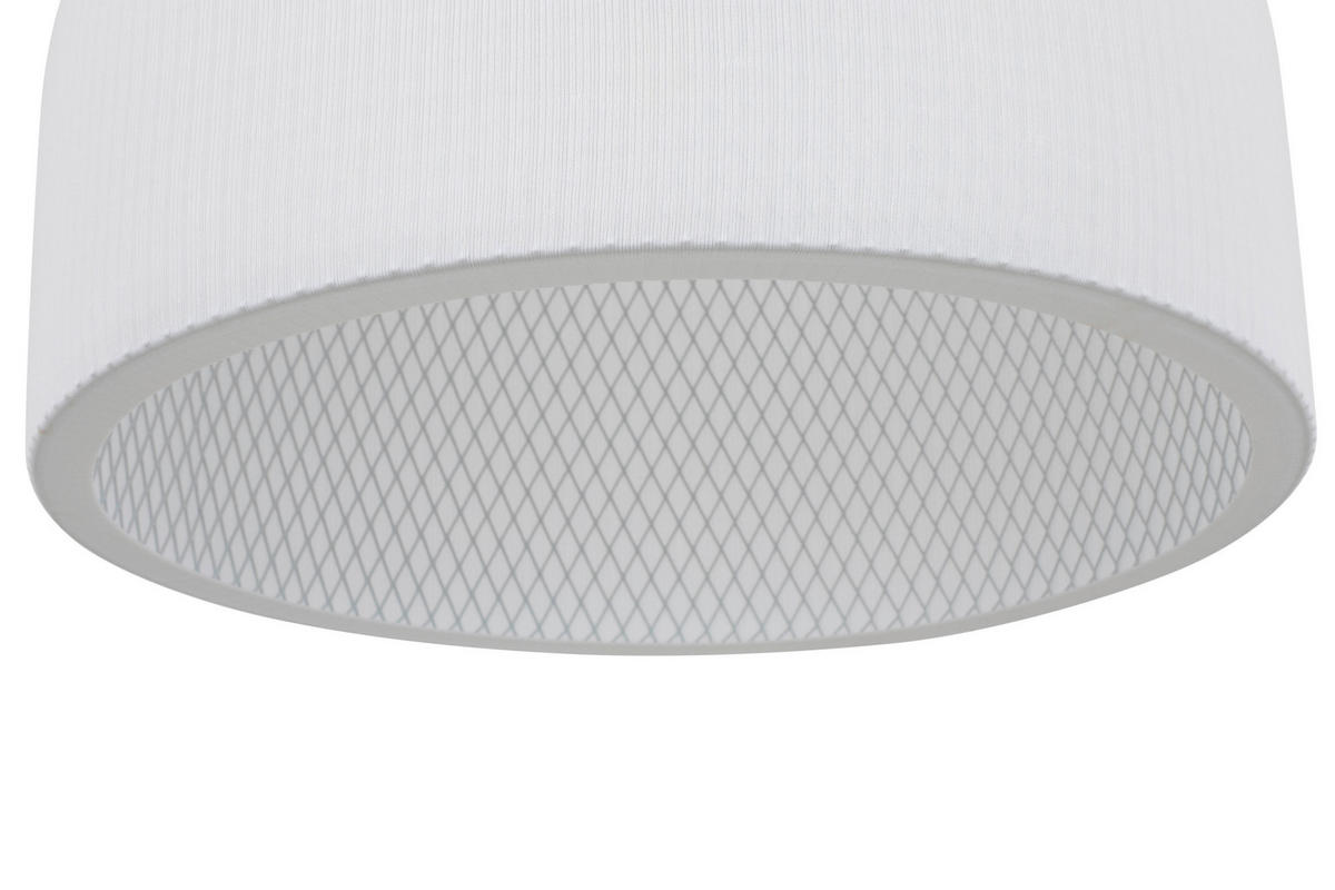 HÄNGELEUCHTE 40/120 cm  - Weiß, Design, Textil/Metall (40/120cm) - Collet's Monde