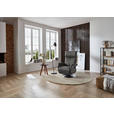 RELAXSESSEL in Leder Dunkelgrau  - Edelstahlfarben/Dunkelgrau, Design, Leder/Metall (78/112/85cm) - Cantus
