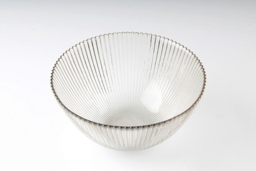 SCHÜSSEL 15 cm   - Graubraun, Design, Glas (15cm) - Novel