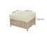 LOUNGEPALL - beige/vit, Lifestyle, metall/trä (61/51/30cm)