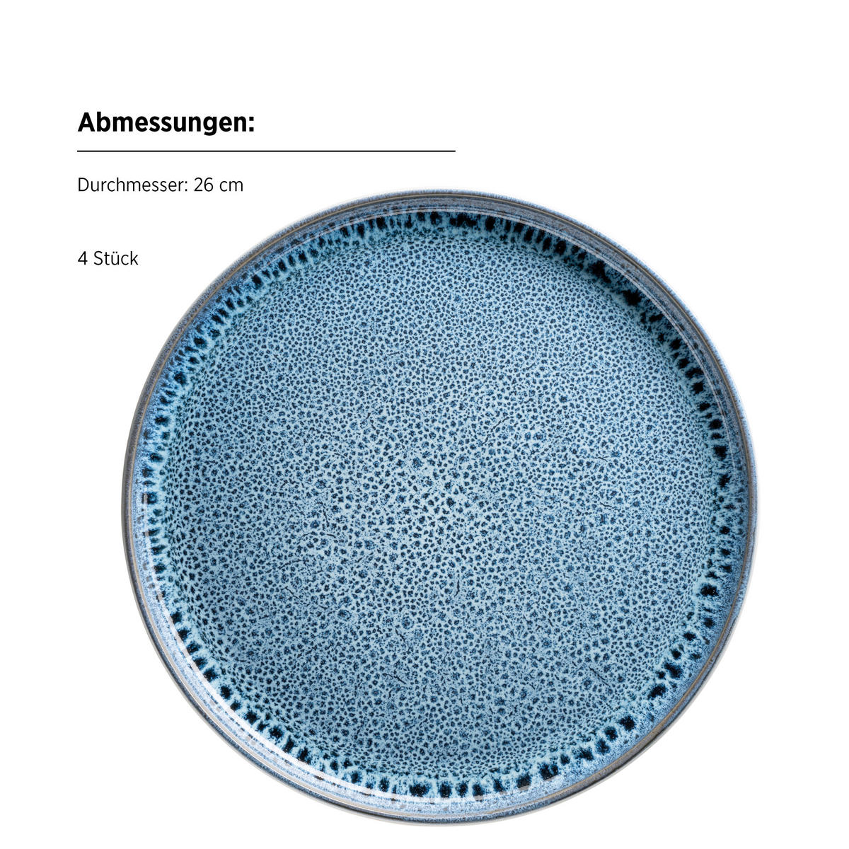 KOMBISERVICE MALEA 16-teilig  - Blau, Basics, Keramik - Mäser