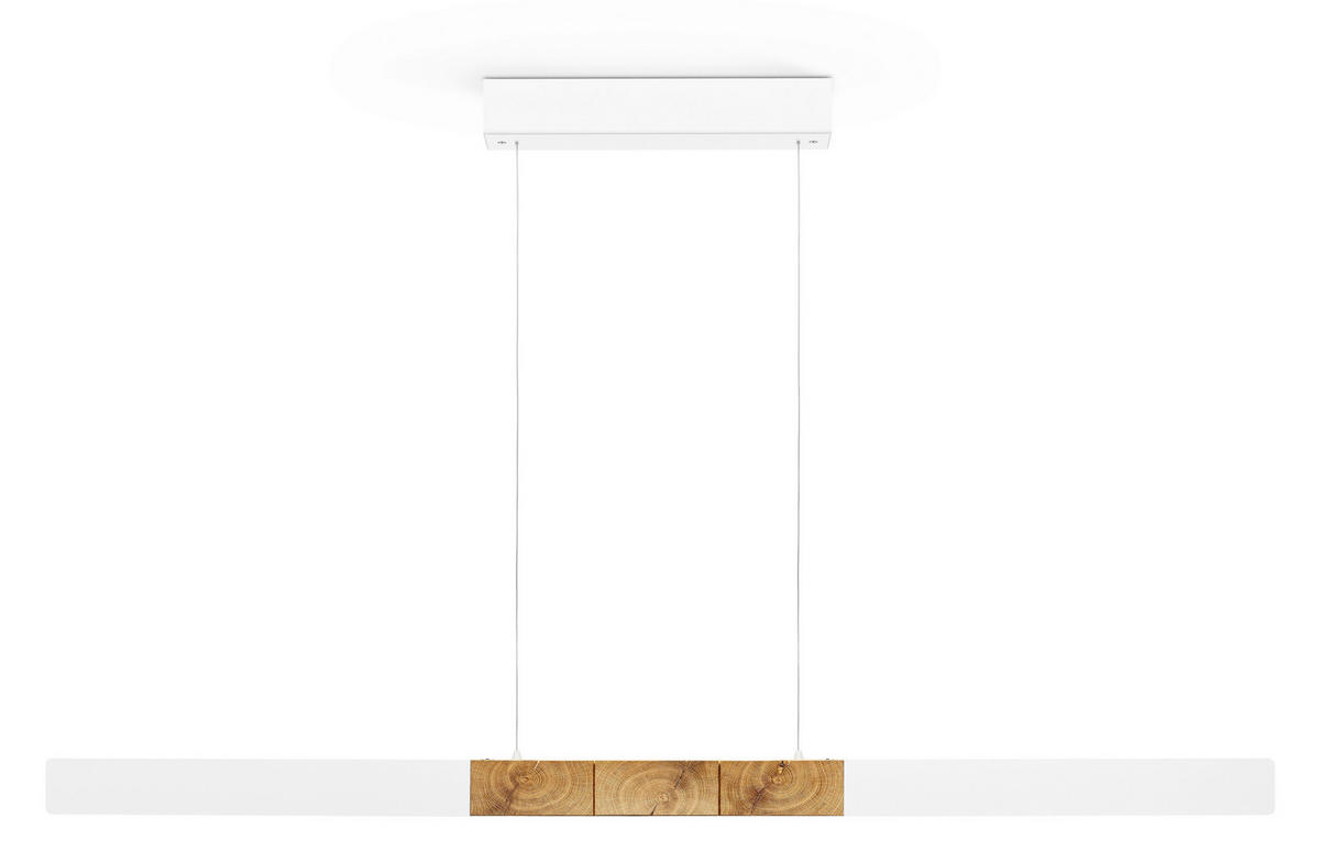LED-HÄNGELEUCHTE  - Eichefarben, Design, Holz