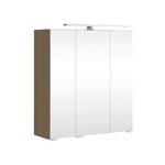 SPIEGELSCHRANK 60/64/20 cm  - Eichefarben/Silberfarben, KONVENTIONELL, Glas/Holzwerkstoff (60/64/20cm) - Xora