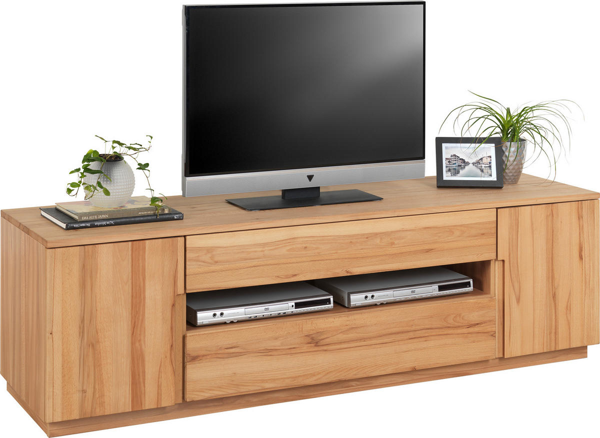 LOWBOARD  in 180/53,3/49,5 cm  - Buchefarben, Trend, Holz/Holzwerkstoff (180/53,3/49,5cm) - Linea Natura