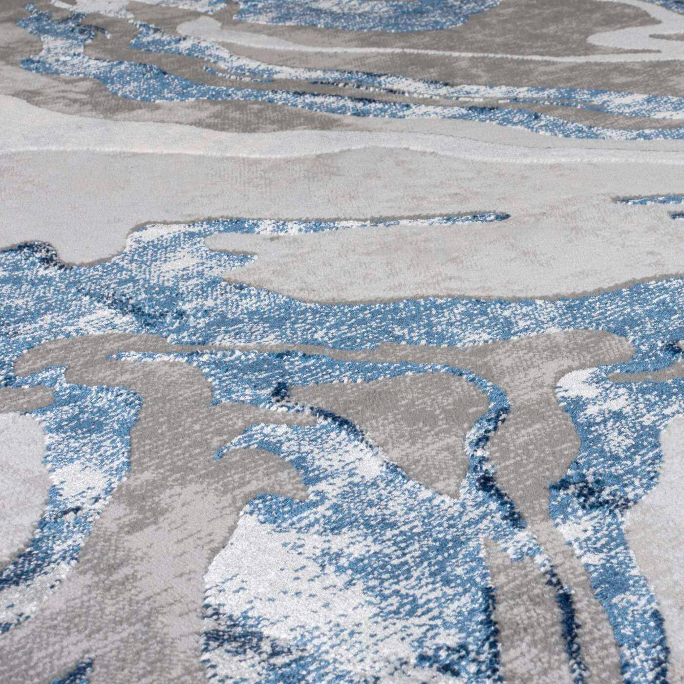COVOR ȚESUT  - albastru/bej, Basics, textil (80/150cm)