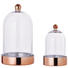 DEKOGLOCKE - Transparent/Kupferfarben, Trend, Glas (18/30cm) DEKOGLOCKE - Transparent/Kupferfarben, Trend, Glas (18/30cm)