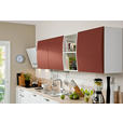 EINBAUKÜCHE   - Rot/Weiß, Design, Holzwerkstoff - Novel