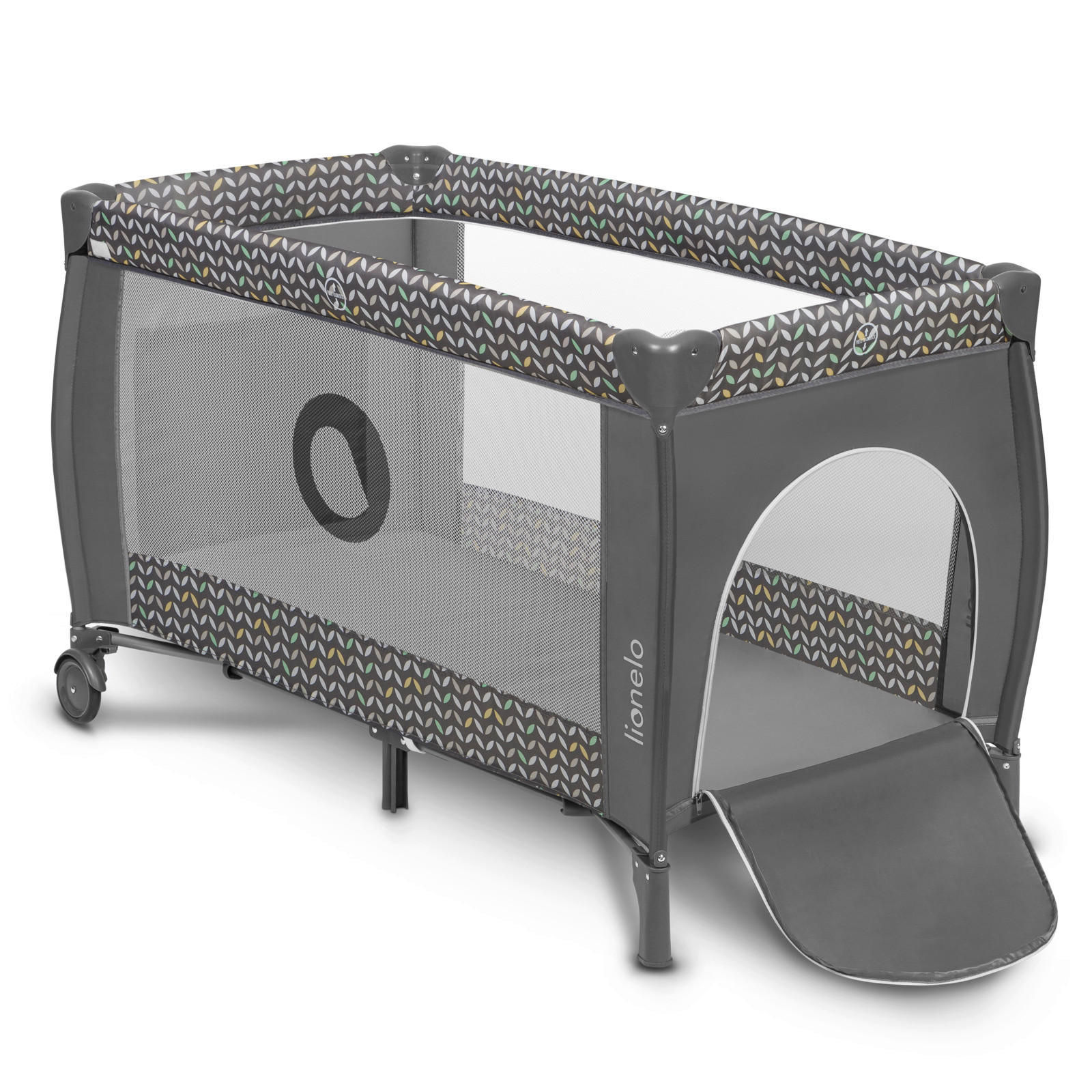 REISEBETT Sven Plus Grau, Weiß  - Weiß/Grau, Basics, Kunststoff (71/86/127cm) - Lionelo