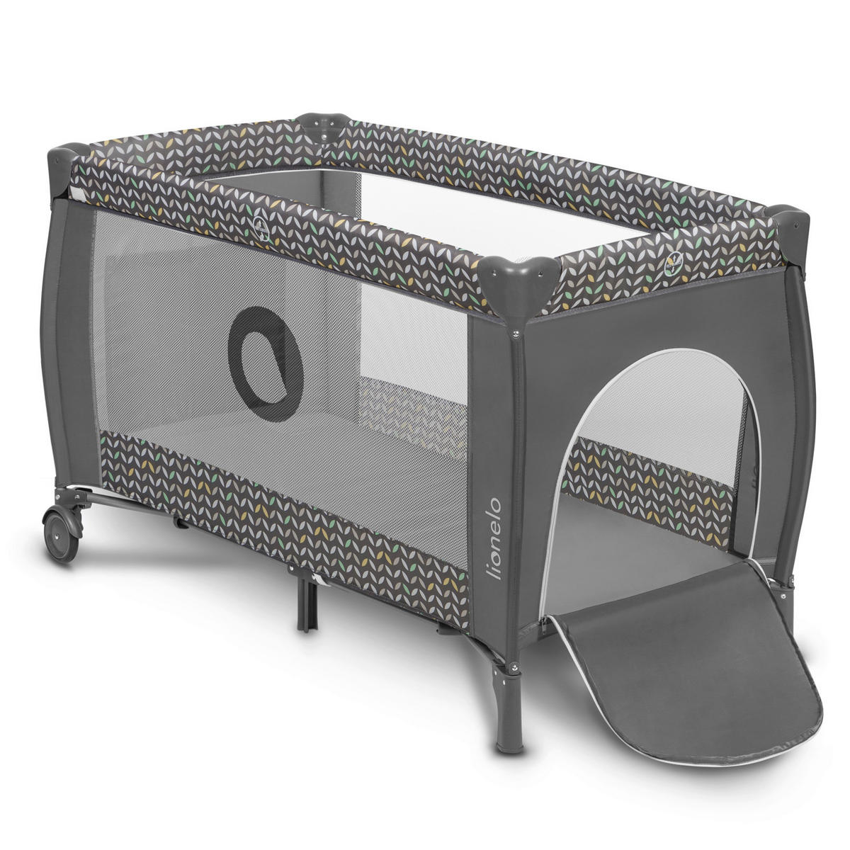 REISEBETT Sven Plus Grau, Weiß  - Weiß/Grau, Basics, Kunststoff (71/86/127cm) - Lionelo