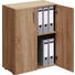 KOMMODE 60/76,8/33,6 cm - Eichefarben/Alufarben, Design, Holzwerkstoff/Kunststoff (60/76,8/33,6cm) - Carryhome KOMMODE 60/76,8/33,6 cm - Eichefarben/Alufarben, Design, Holzwerkstoff/Kunststoff (60/76,8/33,6cm) - Carryhome