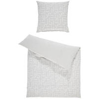 WENDEBETTWÄSCHE SCATTER BIG Renforcé 155/220 cm  - Hellgrau/Grau, Design, Textil (155/220cm) - Esprit