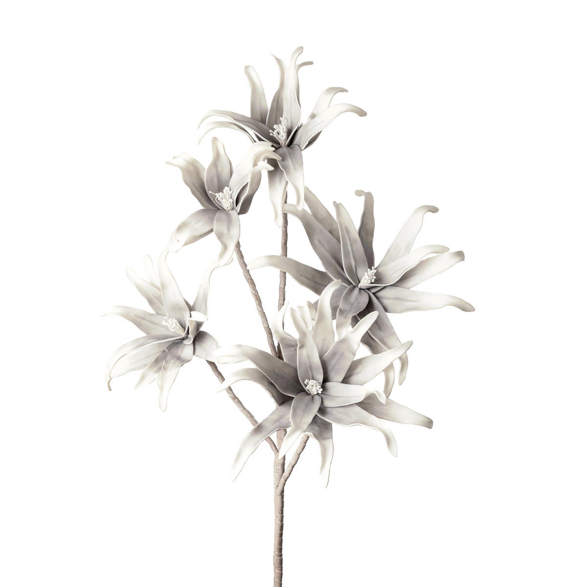 UMĚLÁ KVĚTINA 115 cm - bílá/zelená, Basics, plast (115cm)