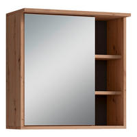 SPIEGELSCHRANK 60/61/28 cm  - Anthrazit/Eiche Artisan, MODERN, Glas/Holzwerkstoff (60/61/28cm) - MID.YOU