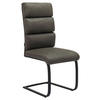 SCHWINGSTUHL  in Eisen Webstoff  - Schwarz/Grau, Design, Textil/Metall (47/106/63cm) - Novel