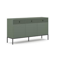 SIDEBOARD Maggiore  in 154,5/82,6/39 cm  - Goldfarben/Schwarz, Design, Holzwerkstoff/Metall (154,5/82,6/39cm) - Boxxx